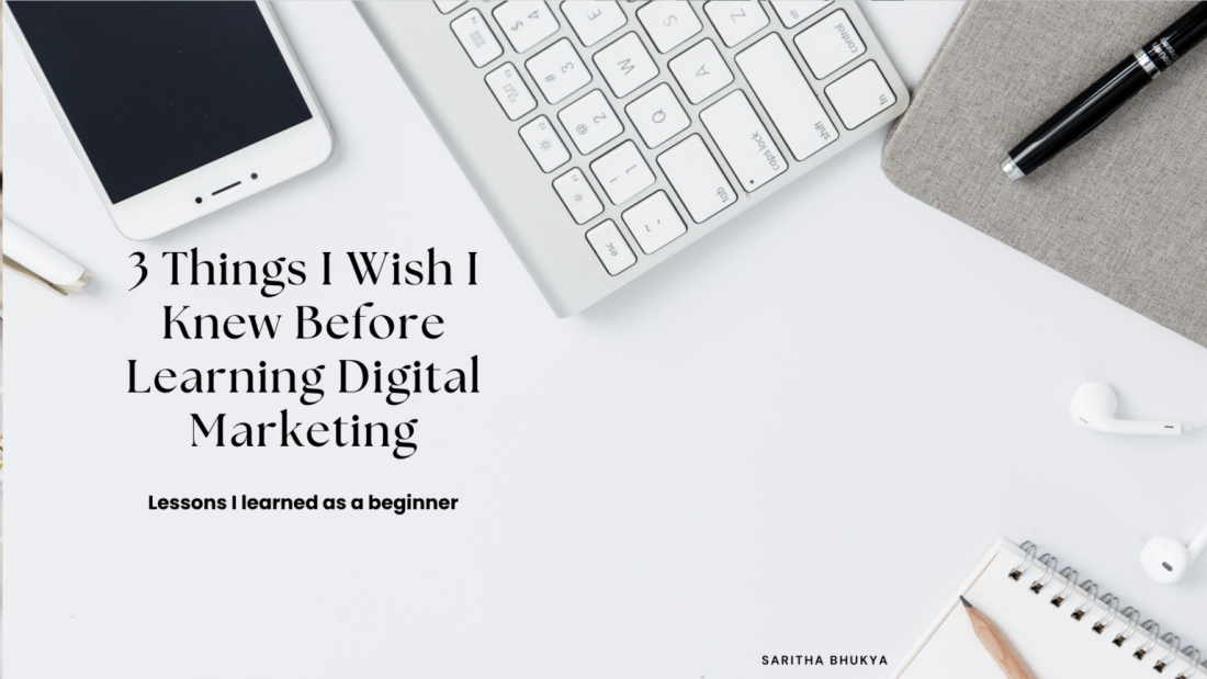 Digital marketing learning journey for beginners