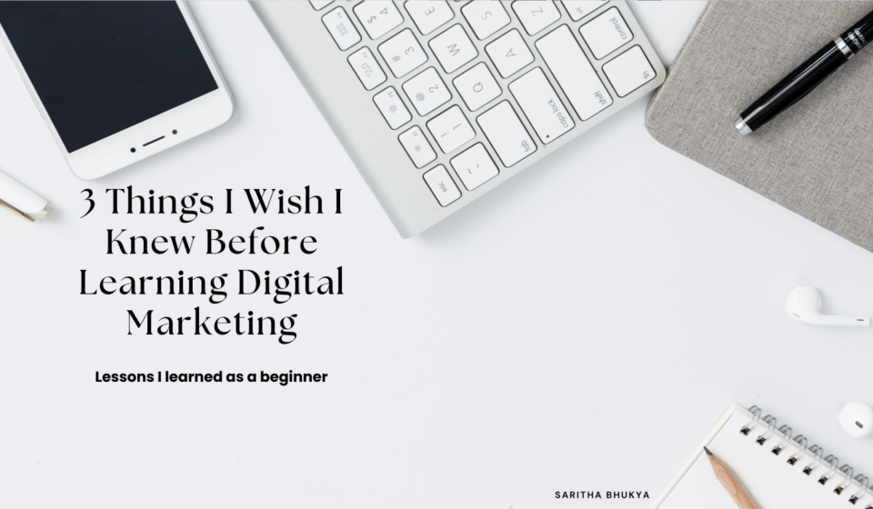 Digital marketing learning journey for beginners