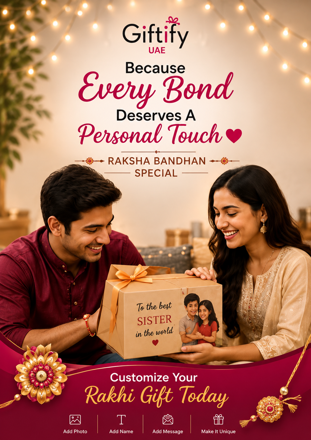 Giftify UAE personalized Raksha Bandhan gifting campaign