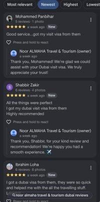 Noor AlMAHA Travel & Tourism -GBP Reviews